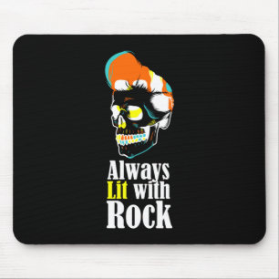 Tapis De Souris Toujours allumé avec du rock