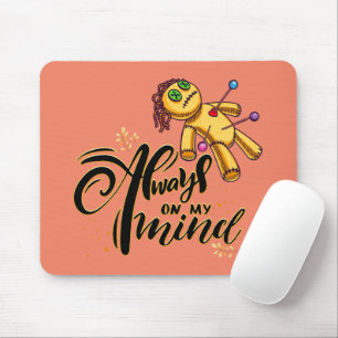Tapis De Souris Toujours dans mon esprit Drôle Halloween Poupée va