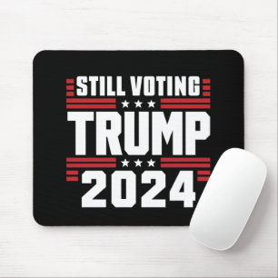 Tapis De Souris Toujours votant Trump 2024 Drapeau américain patri