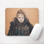 Tapis De Souris Toulouse-Lautrec - Femme avec un Boa Noir (Avec souris)