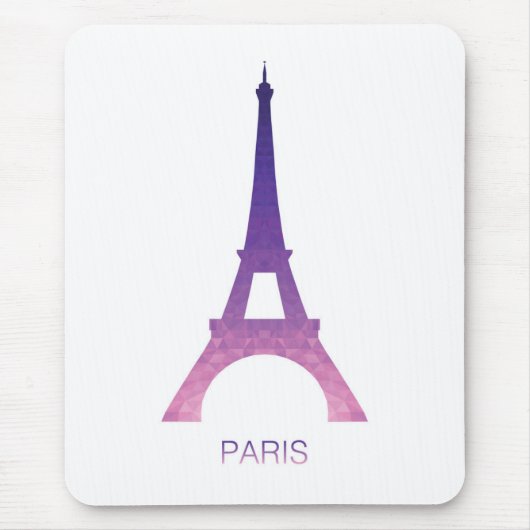 Tapis De Souris Tour Eiffel abstrait (Devant)