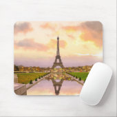 Tapis De Souris Tour Eiffel au lever du soleil des Fontaines du Tr (Avec souris)