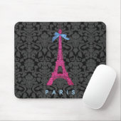 Tapis De Souris Tour Eiffel de roses indien dans des parties (Avec souris)