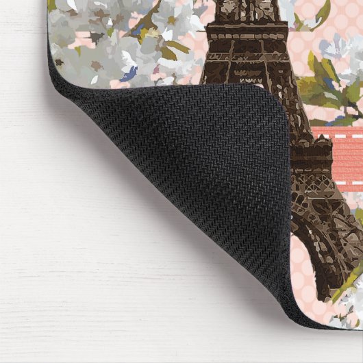 Tapis De Souris Tour Eiffel décoré d'un monogramme Mousepad (Coin)