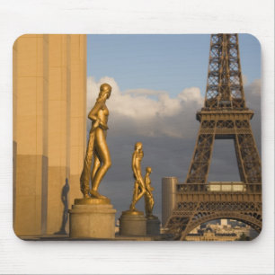 Tapis De Souris Tour Eiffel depuis le Palais de Chaillot, Paris,