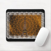 Tapis De Souris Tour Eiffel d'Or Mousepad (Avec souris)