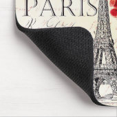Tapis De Souris Tour Eiffel et hydrangée (Coin)