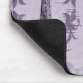Tapis De Souris Tour Eiffel Lavande Mousepad (Coin)