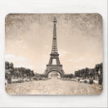 Tapis De Souris Tour Eiffel Mousepad<br><div class="desc">Chromolithographie vintage Tour Eiffel de l'Exposition universelle de Paris 1900.</div>