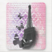 Tapis De Souris Tour Eiffel & papillons (Devant)