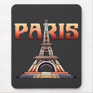 Tapis De Souris Tour Eiffel Paris France
