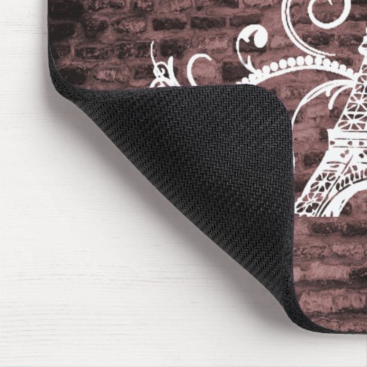Tapis De Souris Tour Eiffel rose Grunge Souris (Coin)