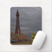 TAPIS DE SOURIS TOUR ET TRAM DE BLACKPOOL (Avec souris)