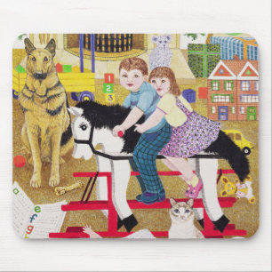Tapis De Souris Tour-un-Coq-Cheval