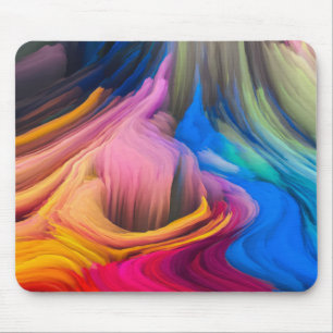 Tapis De Souris Tourbillon abstrait coloré