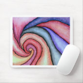 Tapis De Souris Tourbillon d'aquarelle (Avec souris)