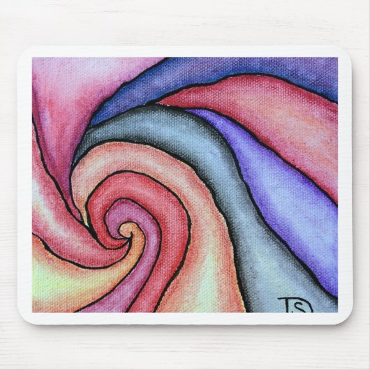 Tapis De Souris Tourbillon d'aquarelle (Devant)