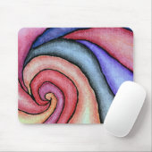 Tapis De Souris Tourbillon d'aquarelle (Avec souris)