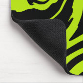 Tapis De Souris Tourbillon de marbre rétro vert et noir (Coin)