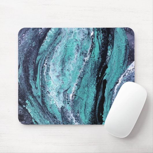 Tapis De Souris Tourbillon Noir Vert (Avec souris)
