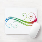 Tapis De Souris Tourbillons Colorés (Avec souris)