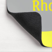 Tapis De Souris Tourbillons jaunes et gris (Coin)