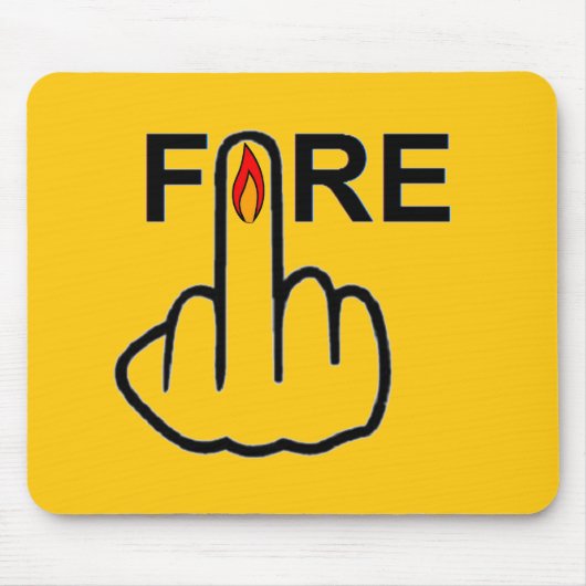Tapis De Souris Tournage de feu de Mousepad (Devant)