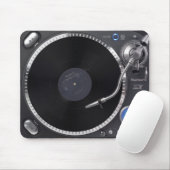 Tapis De Souris Tourne-disque Mousepad du DJ (Avec souris)