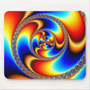 Tapis De Souris Tourné - Fractal Mousepad