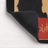 Tapis De Souris Tournée du Conversation Noir, Théophile Steinlen (Coin)