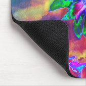 Tapis De Souris tournesol Abstrait de chakra psychédélique (Coin)