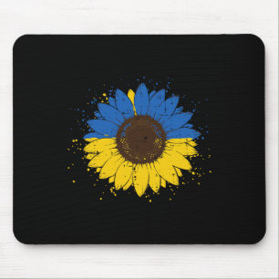 Tapis De Souris Tournesol bleu jaune ukrainien Fleur d'Ukraine Hom