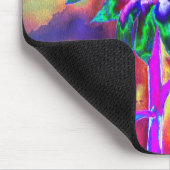 Tapis De Souris Tournesol de chakra psychédélique coloré abstrait (Coin)