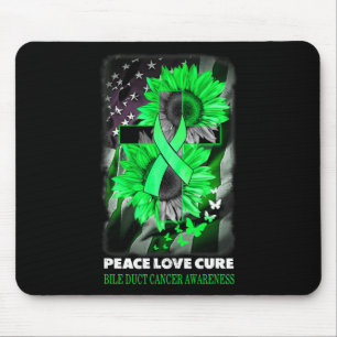 Tapis De Souris Tournesol de sensibilisation au cancer des voies b