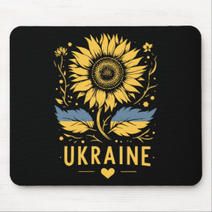 Tapis De Souris Tournesol d'Ukraine Je suis avec l'Ukraine Paix po
