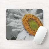 Tapis De Souris Tournesol gros noir blanc Mousepad (Avec souris)