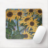 Tapis De Souris Tournesol impressionniste (Avec souris)