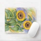 TAPIS DE SOURIS TOURNESOL MOUSEPAD (Avec souris)