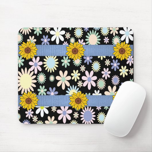 Tapis De Souris Tournesol Mousepad (Avec souris)