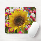 Tapis De Souris Tournesol Mousepad (Avec souris)