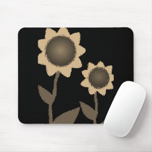 Tapis De Souris Tournesol Mousepad (Avec souris)