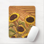 Tapis De Souris Tournesol Mousepad Beau Cadeaux Fleurs Jaunes (Avec souris)