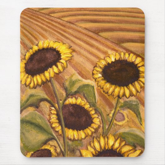 Tapis De Souris Tournesol Mousepad Beau Cadeaux Fleurs Jaunes (Devant)