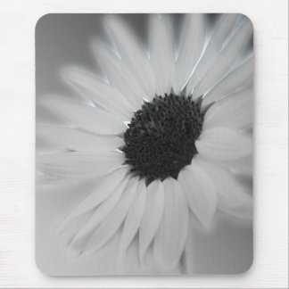 Tapis De Souris tournesol noir et blanc