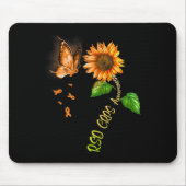 Tapis De Souris Tournesol papillon RSD Sensibilisation aux SPRC (Devant)