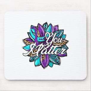 Tapis De Souris Tournesol Semicolon Léopard Prévention du suicide