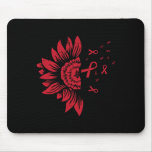 Tapis De Souris Tournesol VIH Aids Cerveau Aneurysme Cool Awar