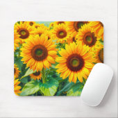 Tapis de souris Tournesols (Avec souris)