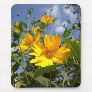 Tapis De Souris Tournesols et ciel sur toile