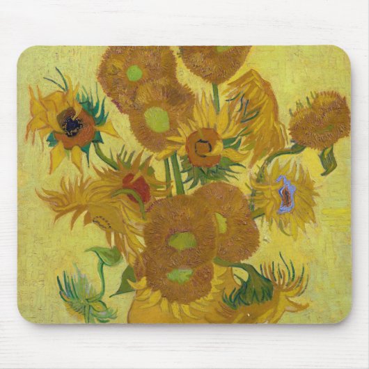 Tapis De Souris Tournesols, Vincent van Gogh, 1889 (Devant)